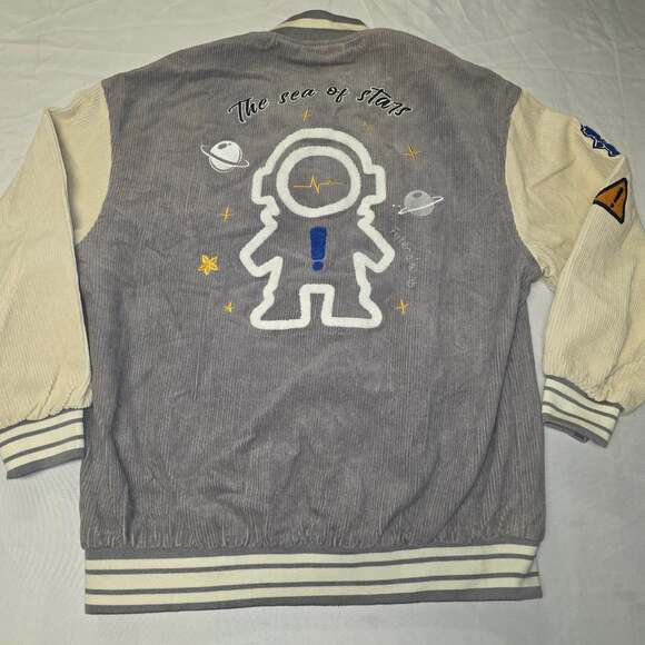 Futemai Other - Futemai The Sea Of Stars Galaxy Astronaut Varsity Jacket Size L